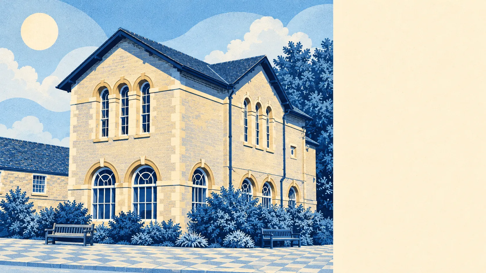 Illustration of Bampton, Oxfordshire